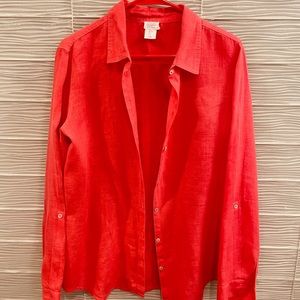 SIGRID OLSEN Linen Long tunic / blouse -L